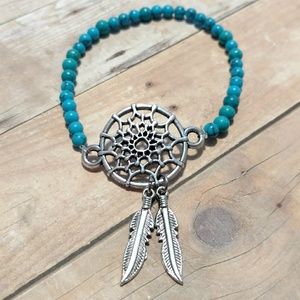 Stretchy dreamcatcher bracelet handmade
